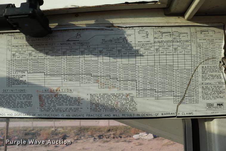 image for item DD0026 1985 P & H RT50 crane