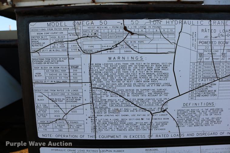 image for item DD0026 1985 P & H RT50 crane