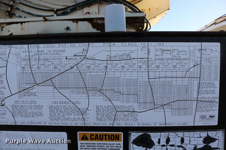 image for item DD0026 1985 P & H RT50 crane