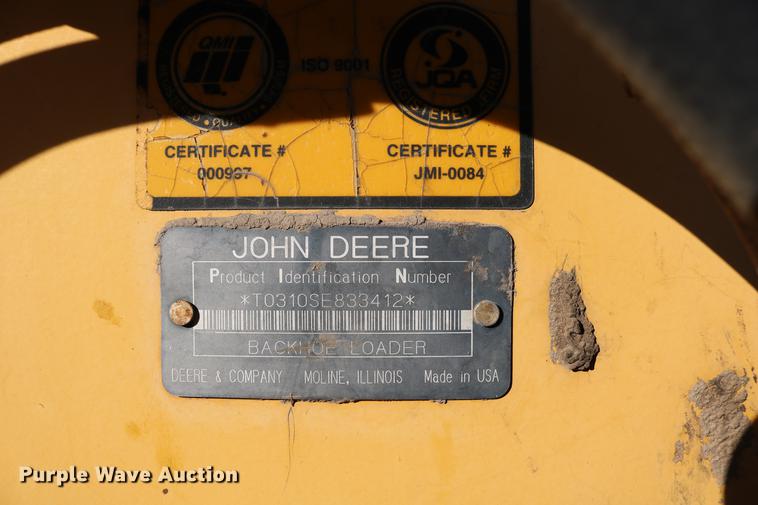 image for item DD0029 1997 John Deere 310SE backhoe