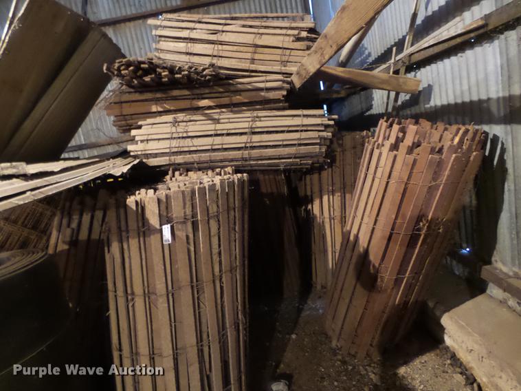 image for item DE9213 Approximately 16 rolls of wood snow fence