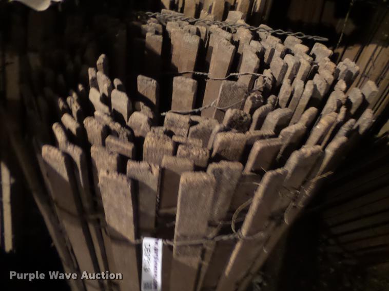 image for item DE9213 Approximately 16 rolls of wood snow fence