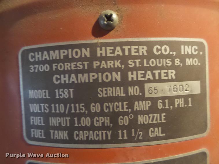 image for item DE9215 Champion 158T heater