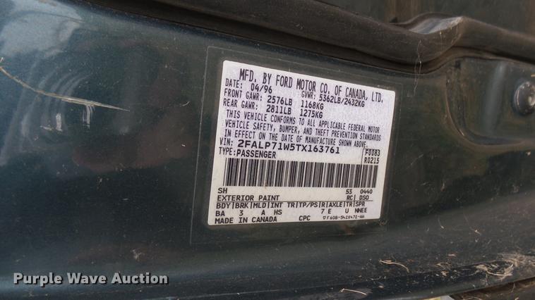 image for item DV9139 1996 Ford Crown Victoria Police Interceptor