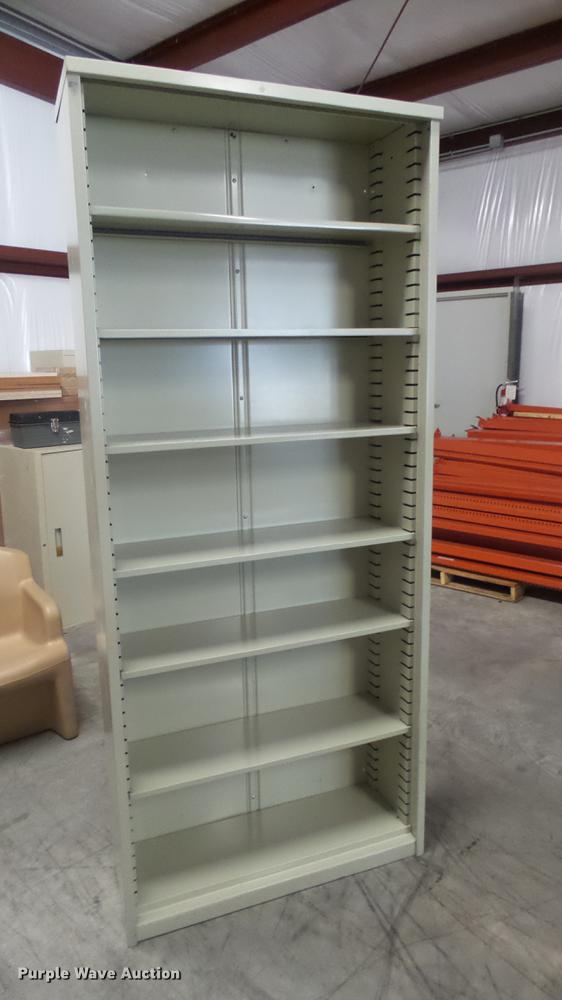 image for item DV9145 (18) metal book shelves
