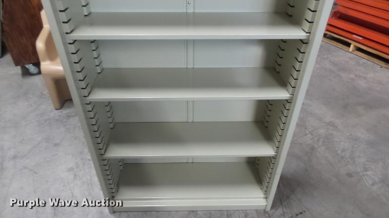 image for item DV9145 (18) metal book shelves