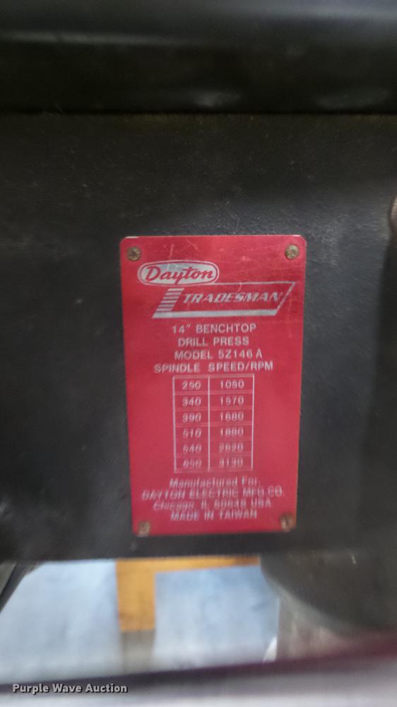 image for item DV9151 Dayton drill press