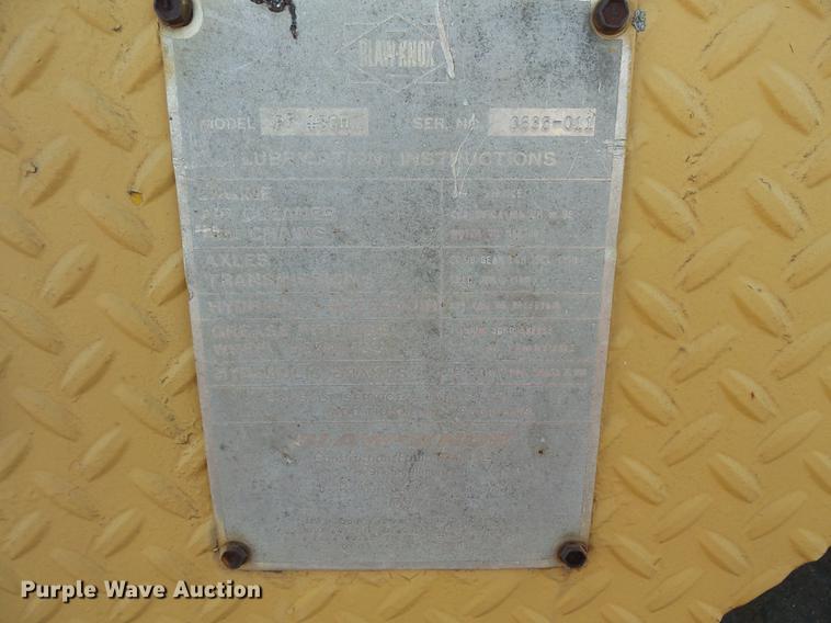 image for item DV9511 Blaw Knox PF180H paver