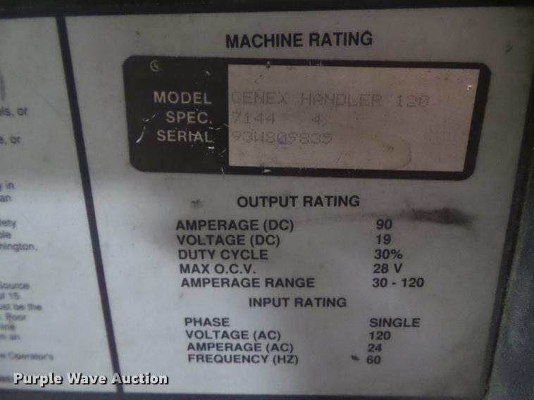 image for item DZ9012 Hobart Genex Handler 120 welder