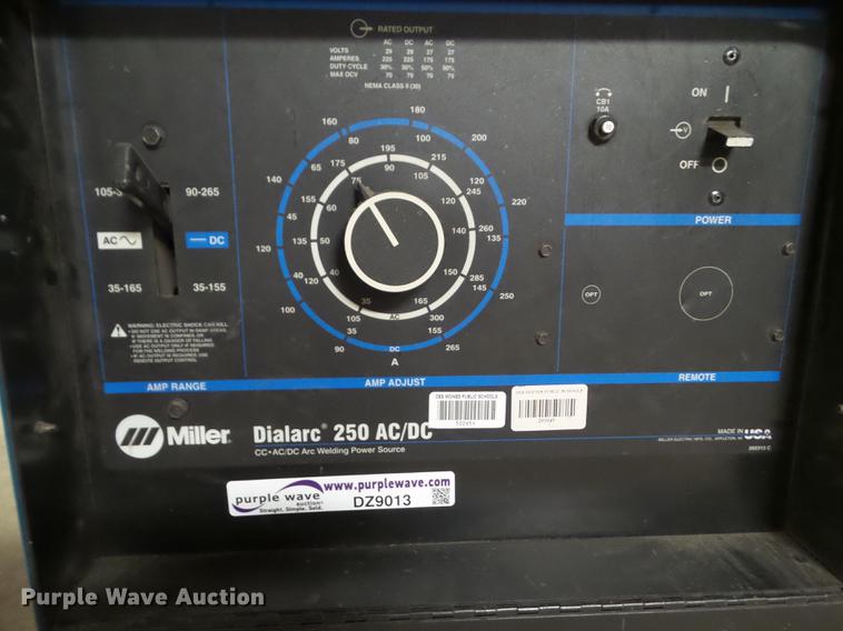 image for item DZ9013 Miller Dialarc 250 AC/DC welder