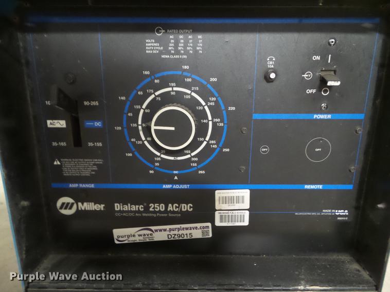 image for item DZ9015 Miller Dialarc 250 AC/DC welder