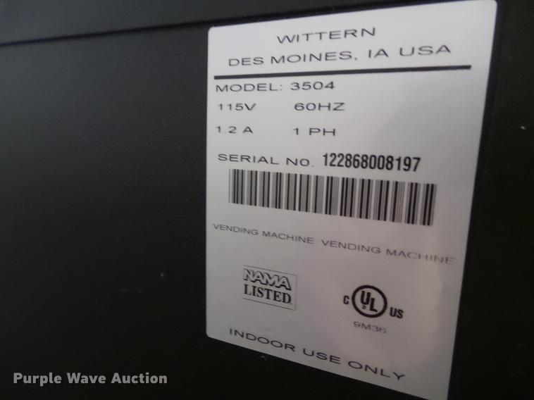 image for item DZ9079 Wittern vending machine