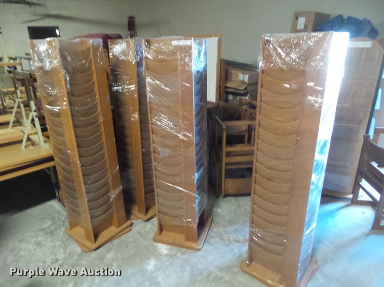 image for item DZ9091 (4) rotating literature racks