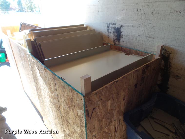 image for item DZ9100 (4) double sided library shelving units