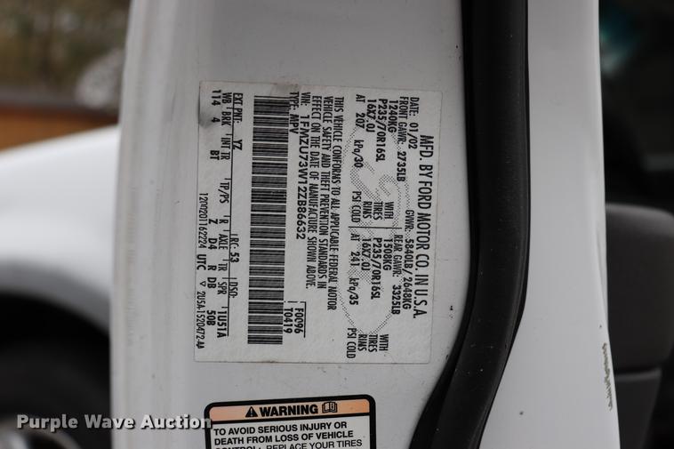 image for item ED9691 2002 Ford Explorer SUV