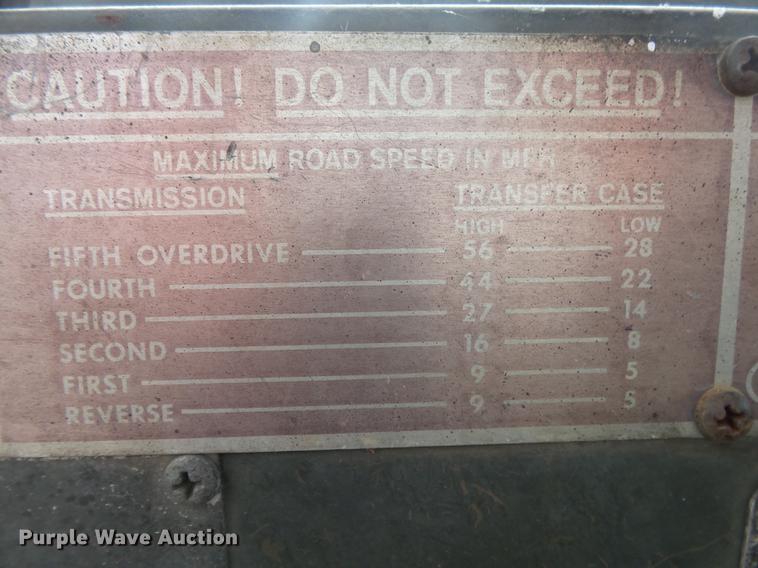 image for item ED9718 1967 Kaiser M44 sewer rodding truck