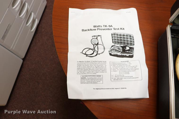 image for item ED9720 Watts TK-9A backflow preventer test kit