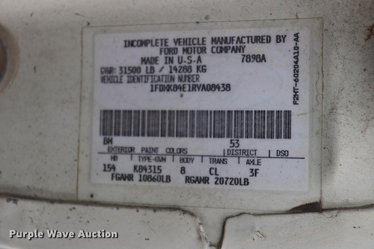 image for item ED9740 1994 Ford F800 dump truck