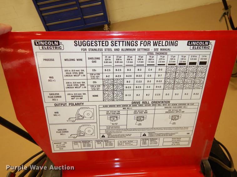 image for item EE9176 Lincoln Electric SP-135T wire welder