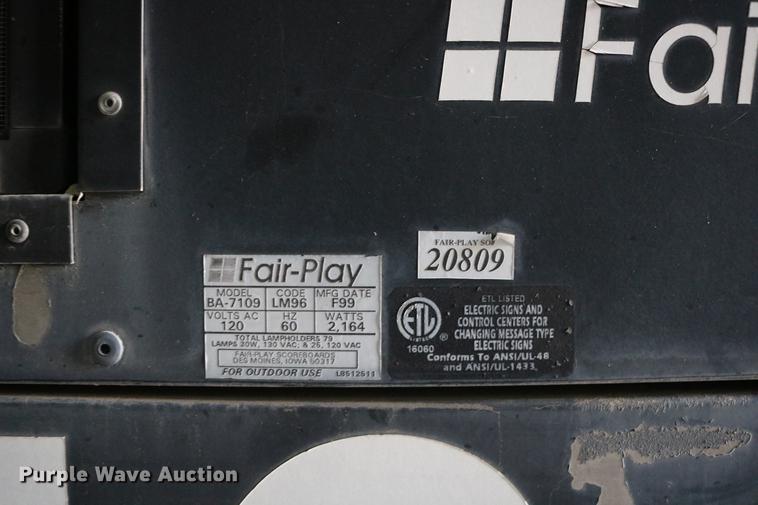 image for item EE9885 (3) Fair-Play BA7109 scoreboards