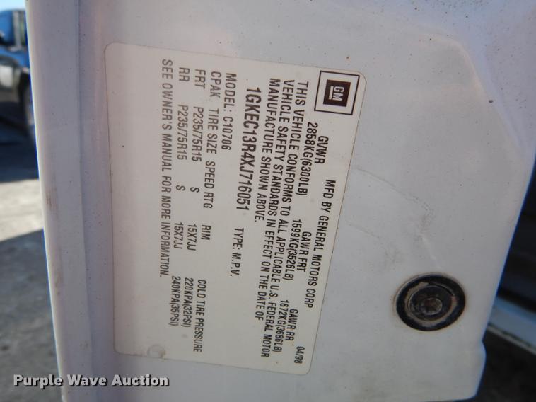 image for item K5761 1999 GMC Yukon 1500 SLE SUV