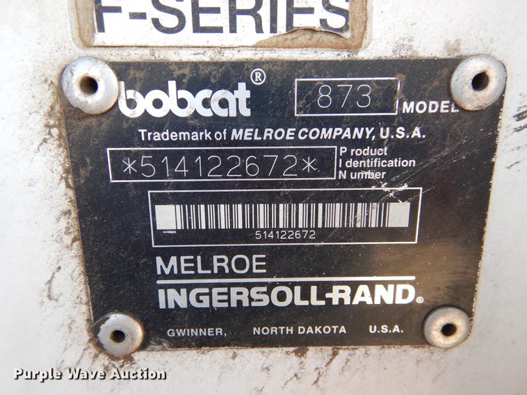 image for item K5825 1998 Bobcat 873 skid steer