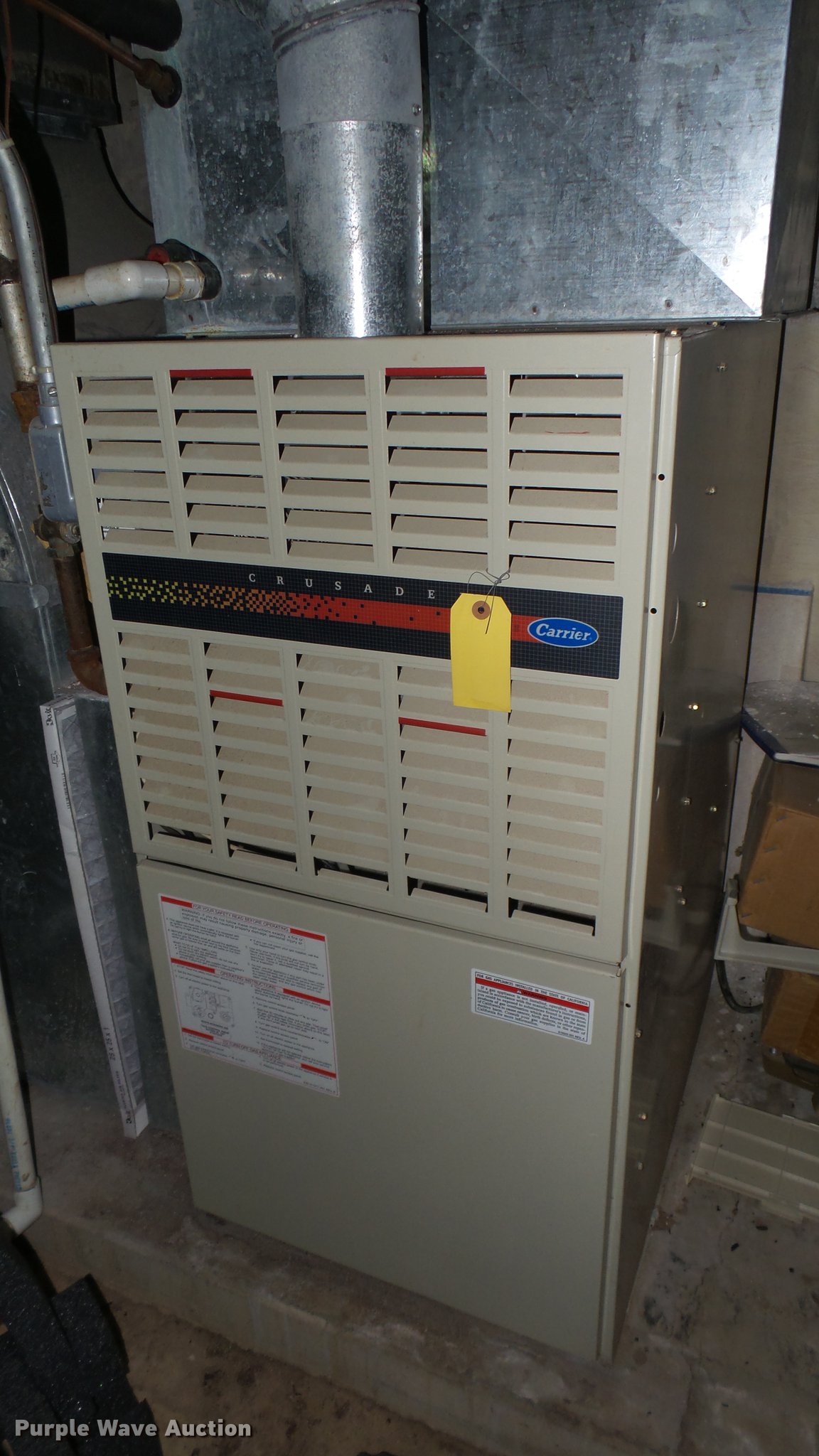 (2) Carrier furnaces in Lyons, KS Item ED9099 sold Purple Wave