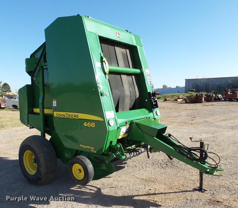 image for item DB4216 2012 John Deere 468 Mega Wide Plus Silage Special round baler