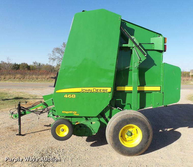 image for item DB4216 2012 John Deere 468 Mega Wide Plus Silage Special round baler