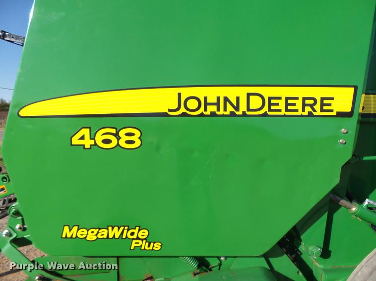 image for item DB4216 2012 John Deere 468 Mega Wide Plus Silage Special round baler