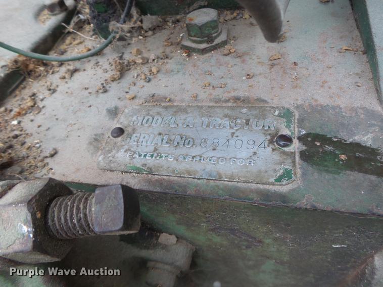 image for item DB9927 John Deere A tractor