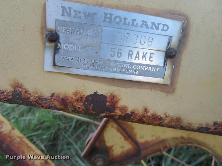 image for item DC0754 New Holland 56 side delivery hay rake