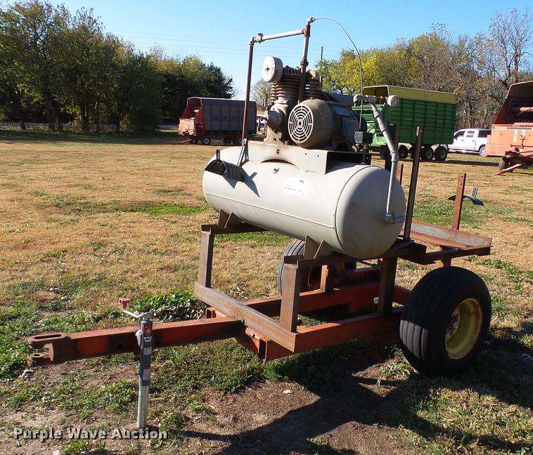 image for item DC1029 Shop built air compressor trailer