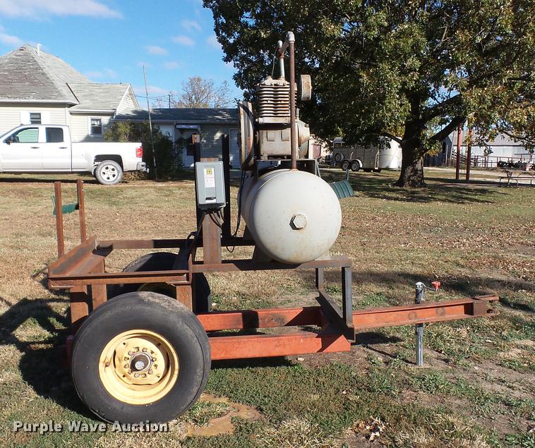 image for item DC1029 Shop built air compressor trailer