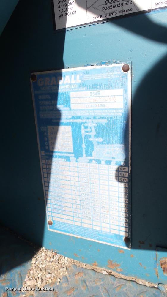 image for item DX9796 Gradall 534B telehandler