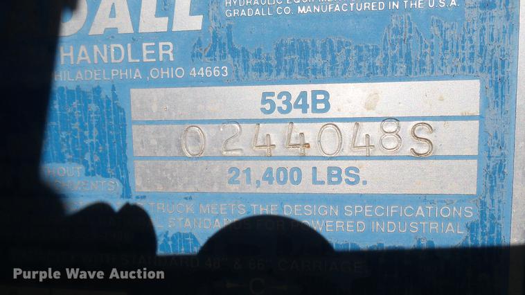 image for item DX9796 Gradall 534B telehandler