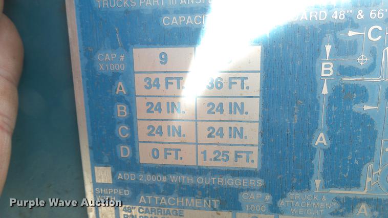 image for item DX9796 Gradall 534B telehandler