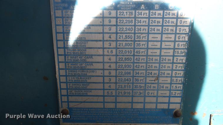 image for item DX9796 Gradall 534B telehandler