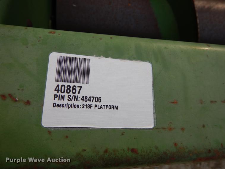 image for item K5753 John Deere 218 platform head