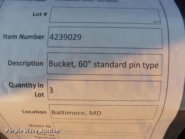 image for item G1655 (4) 60" buckets