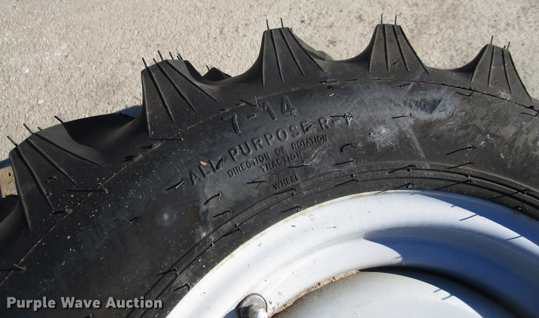 (6) Titan 7-14 6 R1 Hi-Trac lug TL front tire assemblies in LaPorte, TX ...
