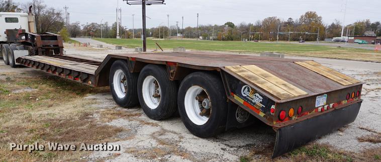 image for item DA1444 1996 Witzco Challenger RG35 lowboy equipment trailer