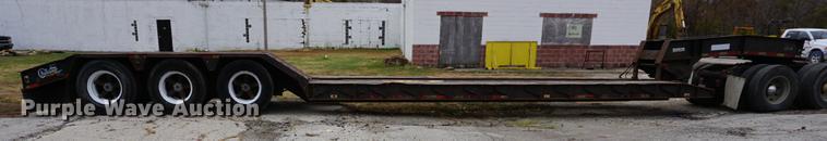 image for item DA1444 1996 Witzco Challenger RG35 lowboy equipment trailer