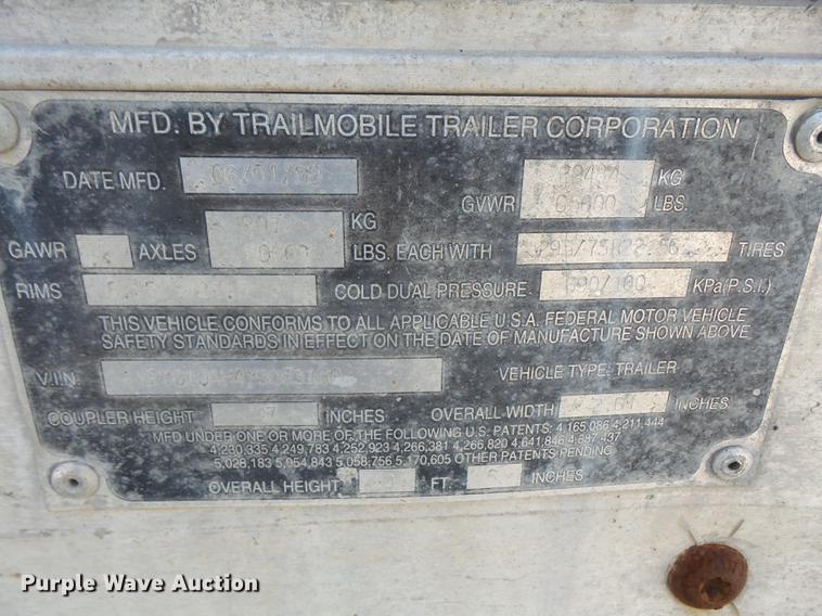 image for item DA1740 2000 Trailmobile dry van trailer