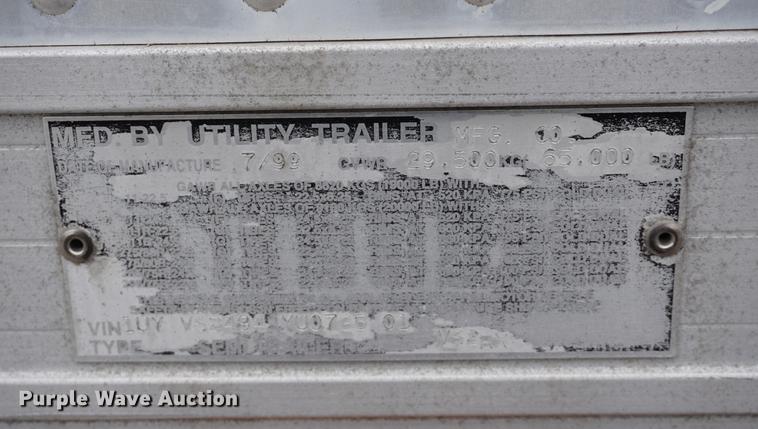 image for item DA1742 1999 Utility VS2RX refrigerated van trailer