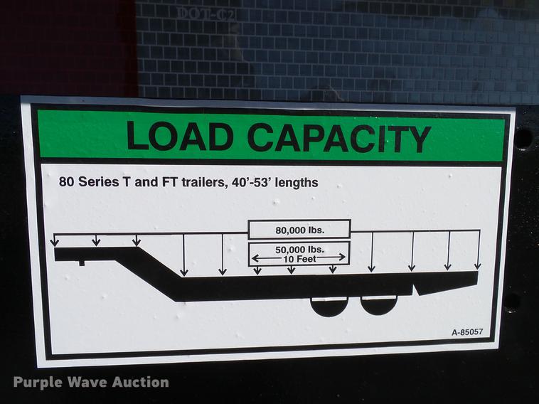 image for item DA6961 2001 Wilson 538FTMUV-AH drop deck trailer
