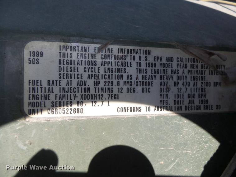 image for item DB7351 2000 Kenworth T800 semi truck