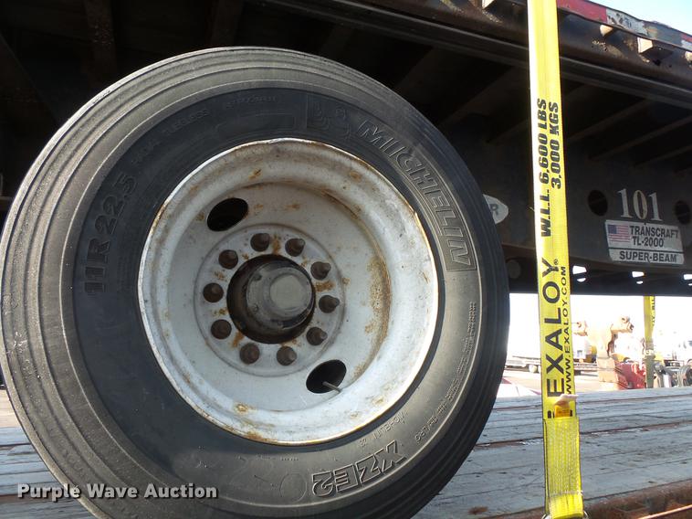 image for item DB8009 2002 Transcraft TL-2000-W2 flatbed trailer