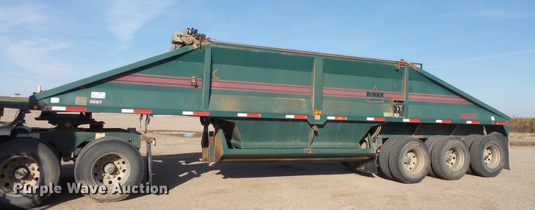 image for item DB8056 2000 R-way 3521TRI bottom dump trailer