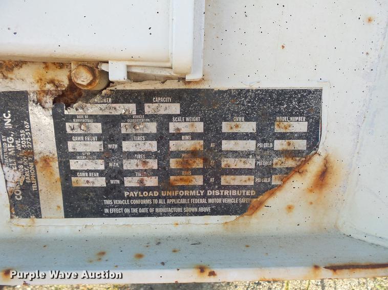 image for item DB8078 1999 Corn Belt bottom dump trailer